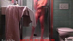 Hey, caught my sister in the bathroom shoving a dildo deep