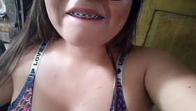 Milf cleans her sexy body in the morning, vagina tight and ready for homemade porn action.