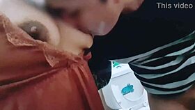 this pinay got caught masturbating in the bathroom, so we helped her out