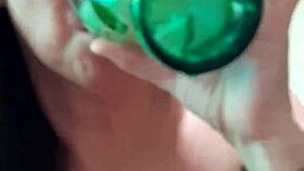 Watch duk and david pee into a glass, then david cums for duk to eat