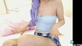 Emmy's May 21 part 2 camgirl show features petite teen in asian japanese style with more at 1girl1cam com