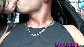 asian teen hammered in pov after roadside tease