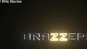 Maddy May and Lily Lou perform double blowjob at Brazzers party