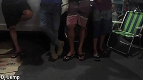 Milf fucked hard in the office in front of everyone!