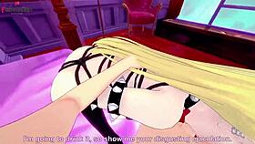 blonde with big tits getting fucked in pov hentai style