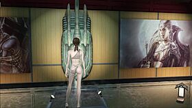 fallout 4 fashion show on the water with cute brunette