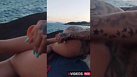 Hot Instagram Girl Touches Dildo Fucking in Public