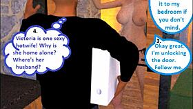 Bored Pawg Housewife Cheats On Cuckold In 3d Comic Video Call