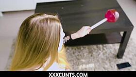 Reislin Sucks Cock And Shows Pussy!