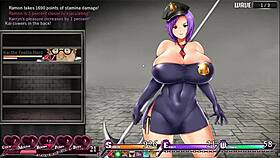 karryn's prison pornplay hentai game ep 11: she cums from dancing while being watched