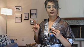 smoking marlboro while playing with my big tits 😈