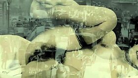 Vintage london lantern taboo interracial scene