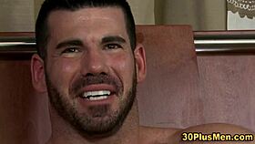 Bear engages in rimjob activity and climaxes