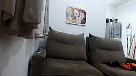 blonde webcam babe tears panties with teeth 😈