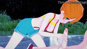 misty gives intense blowjob pov