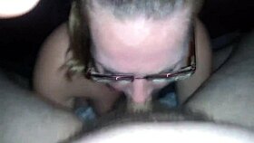 Can you believe this gorgeous milf deepthroating like that?