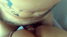 why don't you watch this kawai trany getting homemade cock action with tattoos?