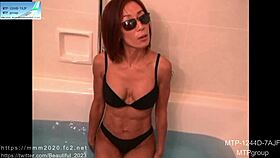 Muscular Japanese girl in fetish anime