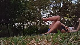 Latina Got Excited Doing Yoga