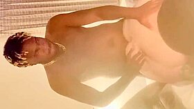 couple interracial missionary creampie big black cock garage