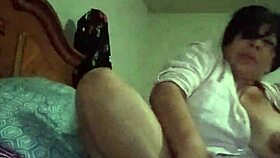 In bed, touching my body