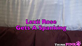 Latina lexii gets her ass spanked and pussy played with