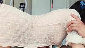 la vecina latina quiere anal y me vino a ver para sexo misionero con creampie!