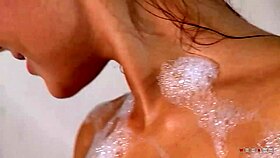 Adorable girl with ponytail seduces in bathroom, she says, knowing what's next.