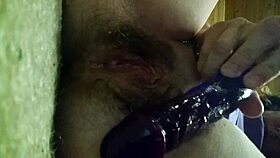 Intense mommy slut dildos her wet pussy hard with toys and fingers