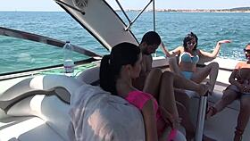 In the heat of passion, the busty blonde babe engages in rough sex, her big ass bouncing in doggystyle position before receiving a facial.