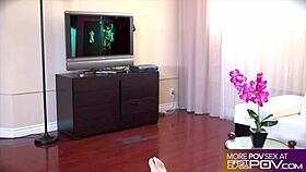 slut queen adriana chechik throating cock messily