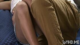 Nasty teen 18+ bounces on boner in rough missionary 😈