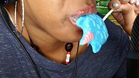 horny freak sucking that lollipop 🍭😏