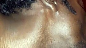 blacchammer and exzotickhandi licking ebony pussy in lingerie