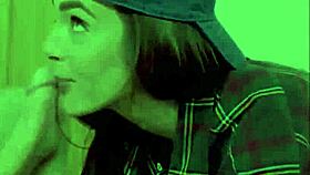 Familydirty - brunette stepsister shows stepbrother she's not lesbian