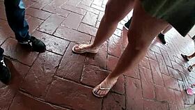 You Have a Foot Fetish! Watch Helena Price in Public Foot Worship Now