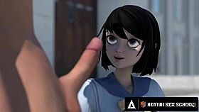 i love watching hentai students scissoring in the locker room after public sex