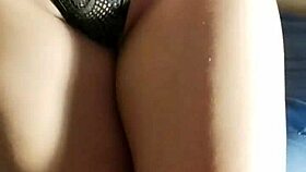 Model Tries New Thong And Masturbates Big Ass Close Up