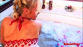 watch her best friend jizz on those big tits?