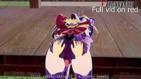 Shogun raiden mei fucking in camp genshin impact cartoon