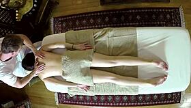 erotic masseur arouses customers with voyeur masturbation sessions