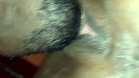 blacchammer and exzotickhandi licking ebony pussy in lingerie