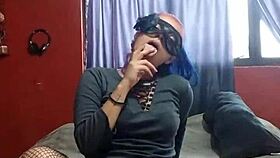 woman relaxing in lingerie at in-laws' home