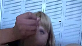 blonde milf stepmom helps sick guy with her big cock creampie