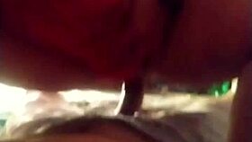 Cheating latina slut rides cock intensely