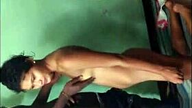 Big cock eats amateur black and white girl ass hole and mouth