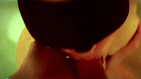 Best sensual blowjob leads to oral creampie and cum swallow in bath