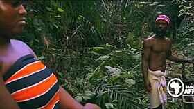 Mazi Okoro strokes deep in african group, making her cream all over