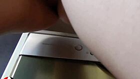 horny blonde babe fingering my wet pussy