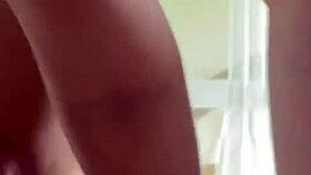 My wife with natural tits squirts twice and shakes